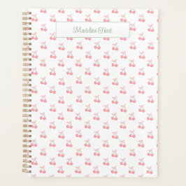 Schattigee trendy gepersonaliseerde kersen planner