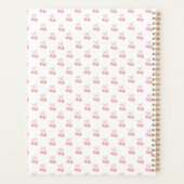 Schattigee trendy gepersonaliseerde kersen planner (Achterkant)