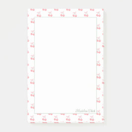 Schattigee trendy gepersonaliseerde kersen post-it® notes