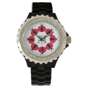 Schattigee trendy girly fun chique lieveheersbeest horloge