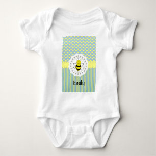 Schattigee trendy girly patroonbij romper