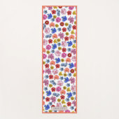 Schattigee trendy lente zomer bloemenpilates yogam yogamat (Voorkant)