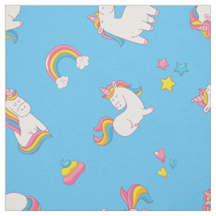 Schattigee TRENDY Magische Eenhoorn Pastel kleur B Stof