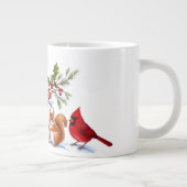 Schattigee trendy moderne grappige kerst grote koffiekop (Rechts)