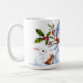 Schattigee trendy moderne grappige kerst koffiemok (Links)