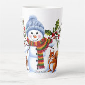 Schattigee trendy moderne grappige kerst latte mok (Voorkant)