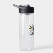 Schattigee trendy moderne grappige kerst waterfles (Rechts)