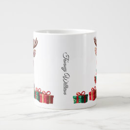 Schattigee trendy moderne Humor Grappige kerst Grote Koffiekop