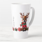Schattigee trendy moderne Humor Grappige kerst Latte Mok (Rechterhoek)