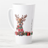 Schattigee trendy moderne Humor Grappige kerst Latte Mok (Linkerhoek)