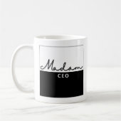 Schattigee trendy moderne Madam CEO Coffee Mok (Links)