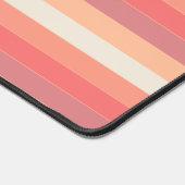 Schattigee trendy perzik roze strepen naam bureaumat (Hoek)