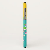 Schattigee Trendy Roze Zwaluw Vogelcirkel Burst Aq Case-Mate iPhone Case (Achterkant/links)
