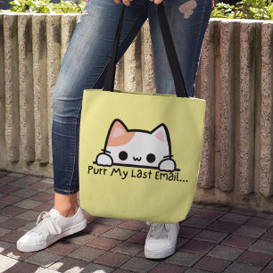 Schattigee Trendy Spint mijn laatste e-mail werk C Tote Bag