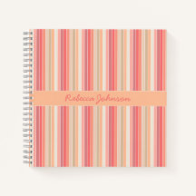 Schattigee trendy strepen perzik