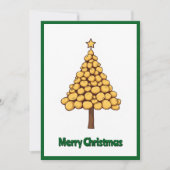 Schattigee Trendy Unieke Aardappelen Vrolijke Kers Feestdagenkaart (Voorkant)