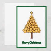 Schattigee Trendy Unieke Aardappelen Vrolijke Kers Feestdagenkaart (Voorkant / Achterkant)