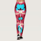 Schattigee trendy veelkleurige "Ratti_Creative_Art Leggings (Achterkant)