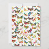 Schattigee Trendy Waterverf Vlinders Kaart (Achterkant)