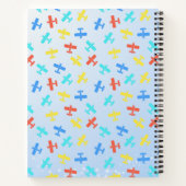 Schattigee Trex Dinosaurus Vliegen Een Charmant Vl Notitieboek (Achterkant)