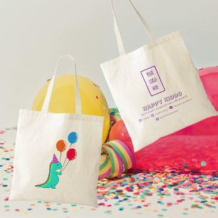 Schattigee Trex Kind Party Planner Promotionele Ca Tote Bag