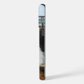 Schattigee tri kleur ruw collie hondenkunst iPhone hoesje (Linkerkant)