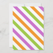 Schattigee Trick or treat Confetti Halloween Party Kaart (Achterkant)