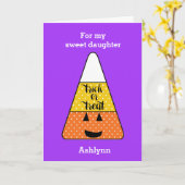 Schattigee Trick or treat doolhof en woord zoeken  Kaart (Gele Bloem)