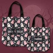 Schattigee Trick or treat Geesten met maan en ster Tote Bag