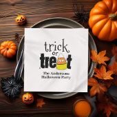 Schattigee Trick or treat gepersonaliseerde Hallow Servet