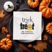 Schattigee Trick or treat gepersonaliseerde Hallow Servet