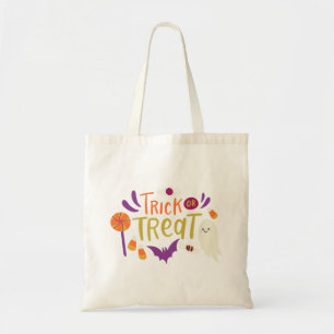 Schattigee Trick or treat Halloween Canvas tas