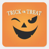 SCHATTIGEE Trick or treat Happy Halloween Sticker (Voorkant)