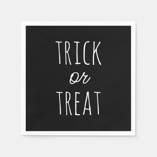 Schattigee Trick or treat Kinder Partij | Black Ha Servet (Voorkant)