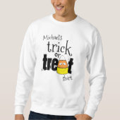 Schattigee Trick or treat Snoep gepersonaliseerd Trui (Voorkant)