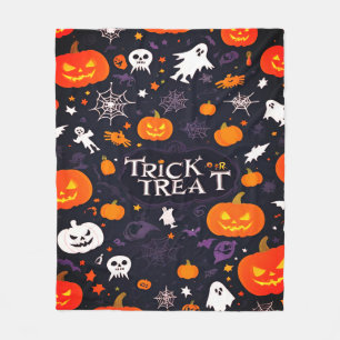 Schattigee Trick or treat spoken en pompoen Fleece Deken