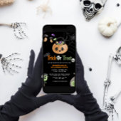 Schattigee Trick or treat Spooktacular Halloween P Kaart