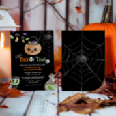 Schattigee Trick or treat Spooktacular Halloween P Kaart