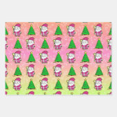 Schattigee Triple Delight Kerst Inpakpapier Vel (Voorkant 3)