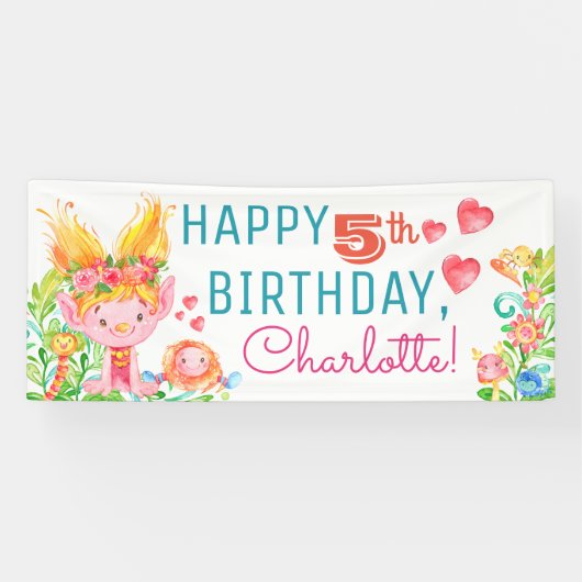 Schattigee troll party banners (Horizontaal)