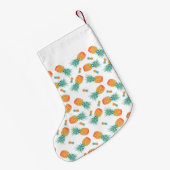 Schattigee tropische ananasvrucht kleine kerstsok (Achterkant (Hangend))