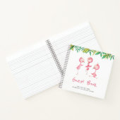 Schattigee Tropische Flamingo Verhuur Vakantie Gas Notitieboek (Binnen)