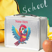 Schattigee Tropische Macaw Parrot Bird Cartoon Gra