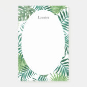 Schattigee tropische palmbladeren Kantoor Post-it  Post-it® Notes (Voorkant)