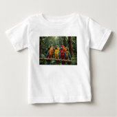 Schattigee tropische papegaaien (Voorkant)