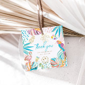 Schattigee Tropische Partij Bedankjes Labels