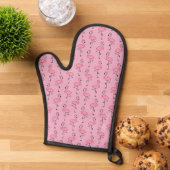 Schattigee Tropische Roze Flamingo Ovenwant (Top down)