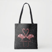Schattigee Tropische Roze Flamingo Tote Bag (Voorkant)