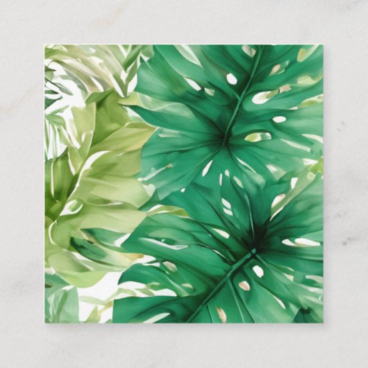 Schattigee Tropische Tijger Baby shower Luier Raff Informatiekaartje (Achterkant)