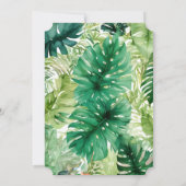 Schattigee Tropische Tijger voor Oerwoud van Meisj Kaart (Achterkant)